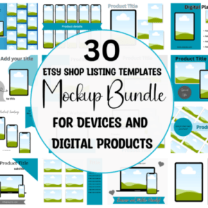 30 Mockups for ETSY Digital Listings