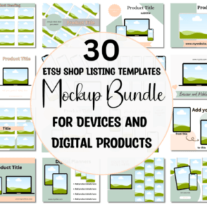 30 Mockups for Etsy Digital Listings