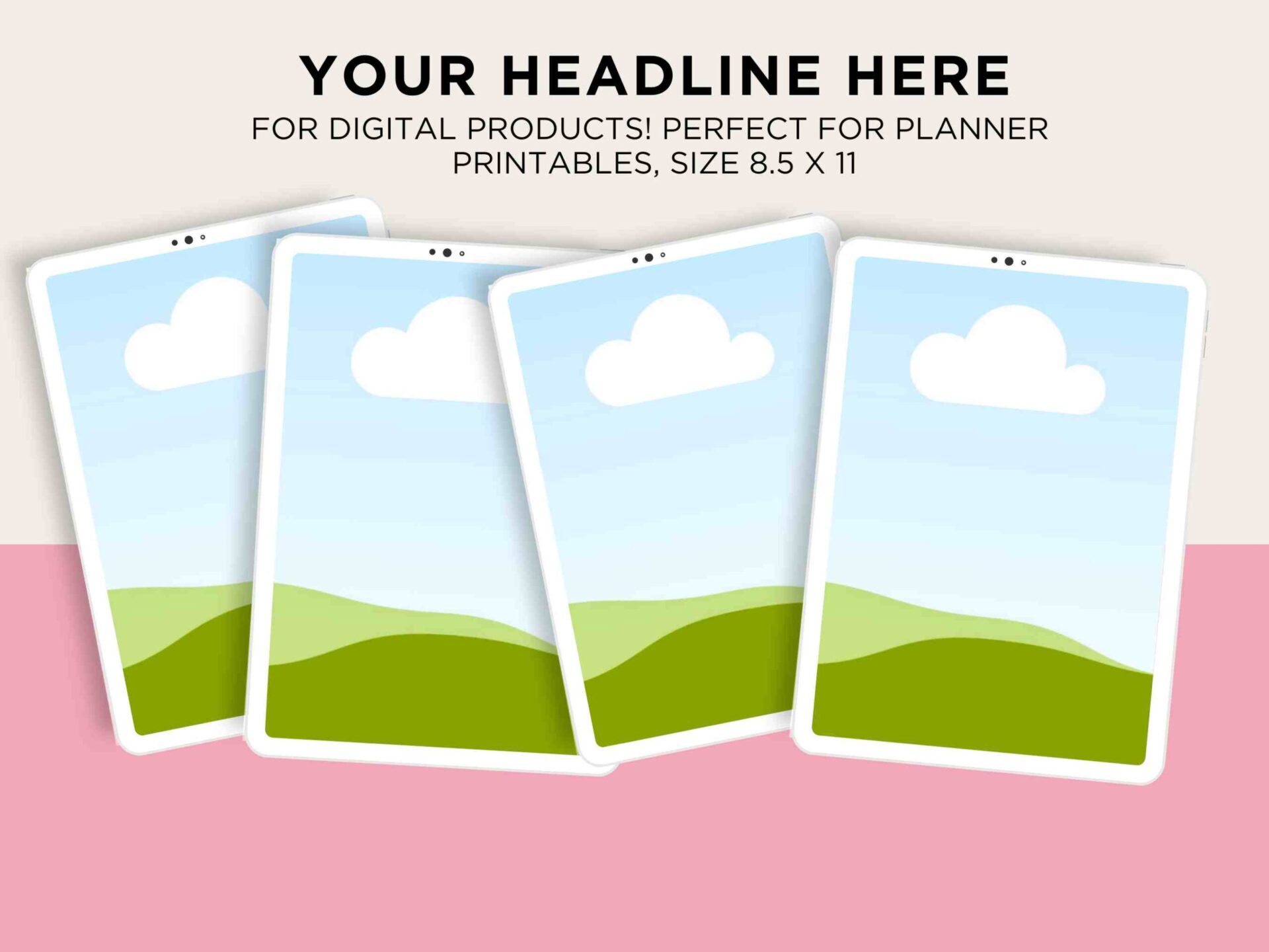35 Tablet Mockup for Digital Products