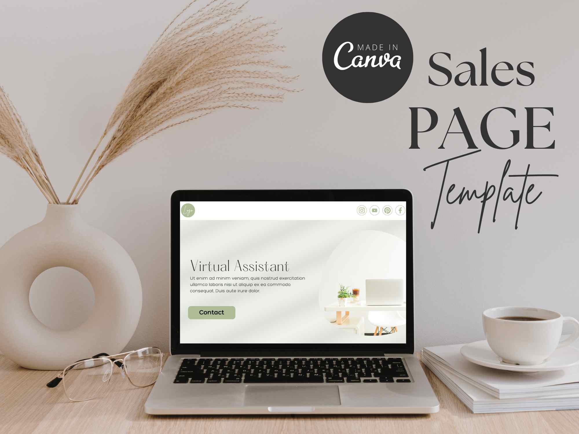 Canva Website for Virtual Assistant
