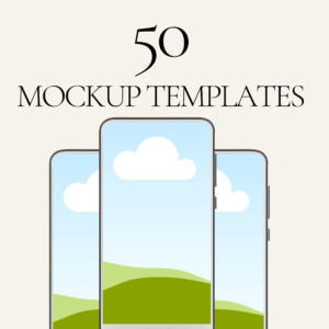 50 Etsy Listing Mock-up Canva Templates