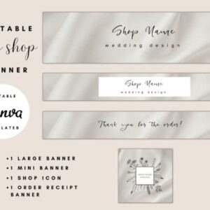 Elegant Etsy Shop Banner