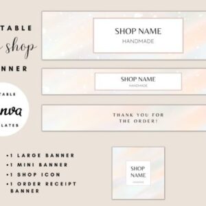 Elegant Etsy Shop Banner Templates