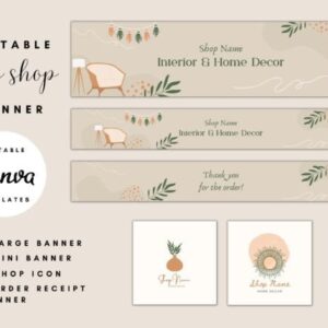 Home Decor Etsy Brand Kit