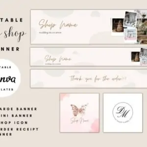 Wedding Etsy Shop Banner