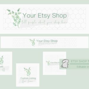 Green Etsy Shop Template
