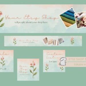 Floral Etsy Shop Templates