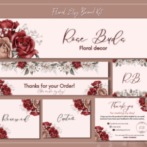 Floral Etsy Shop Brand Kit Templates