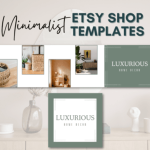 Minimalist Etsy Shop Templates