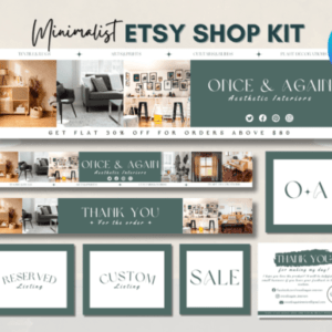 Minimalist Etsy Shop Kit