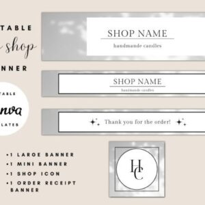 Modern Etsy Shop Banner Templates