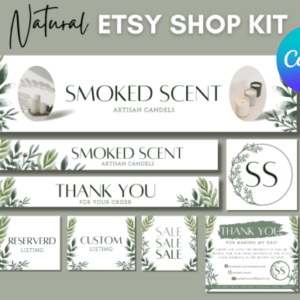 Rose Boho Etsy Shop Templates