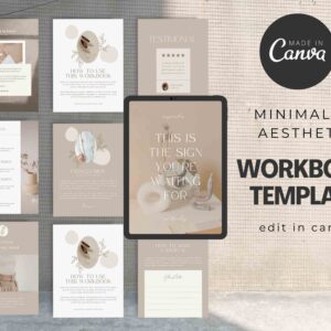 Neutral Boho Canva Workbook for Coaches