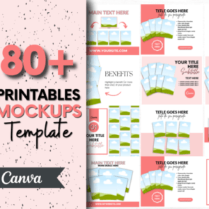 Printable Products Canva Mockup Template