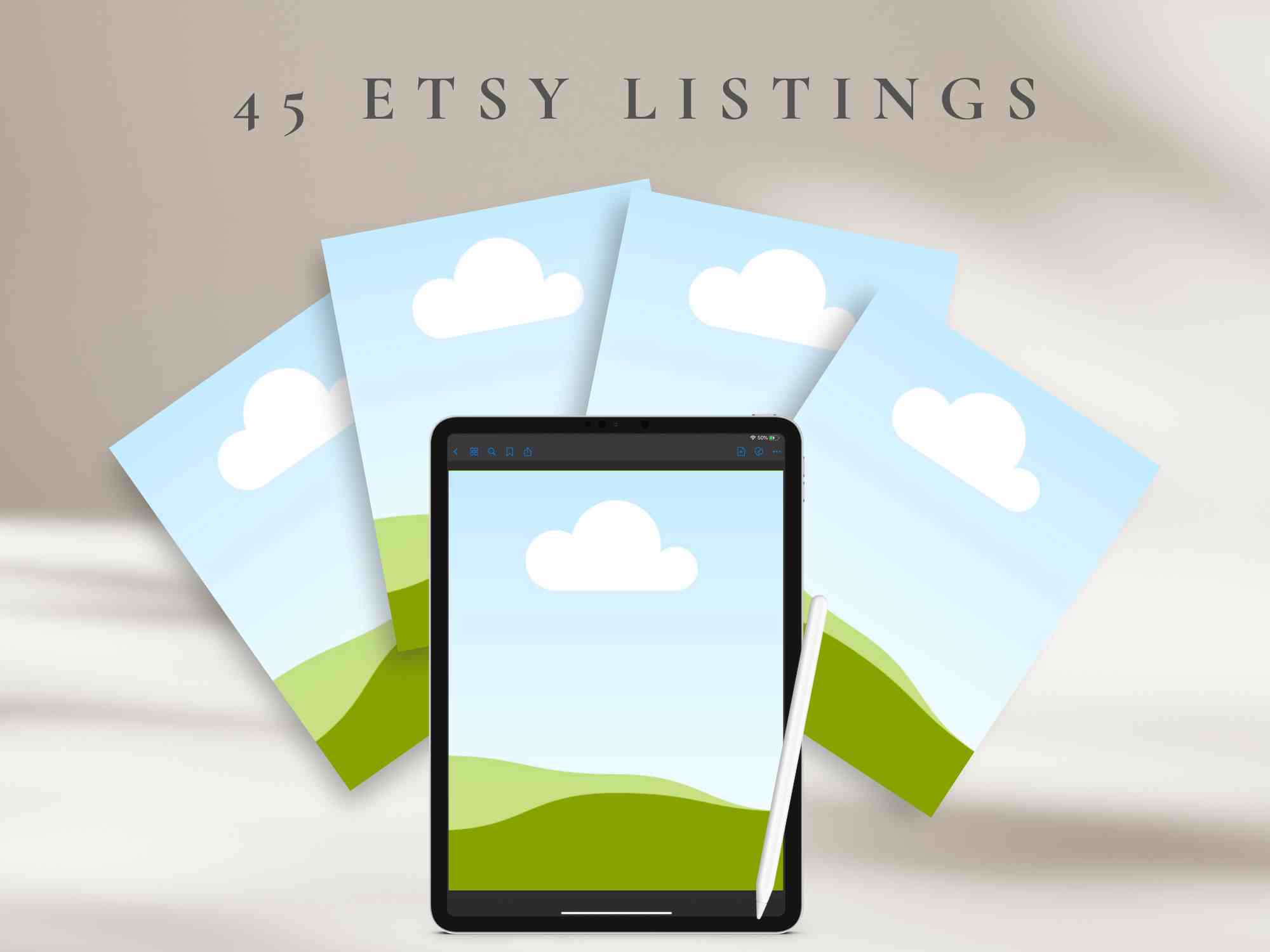 Canva Listing Template Mockup