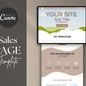Webpage Canva Template