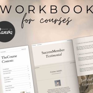 Workbook Template for Online Course