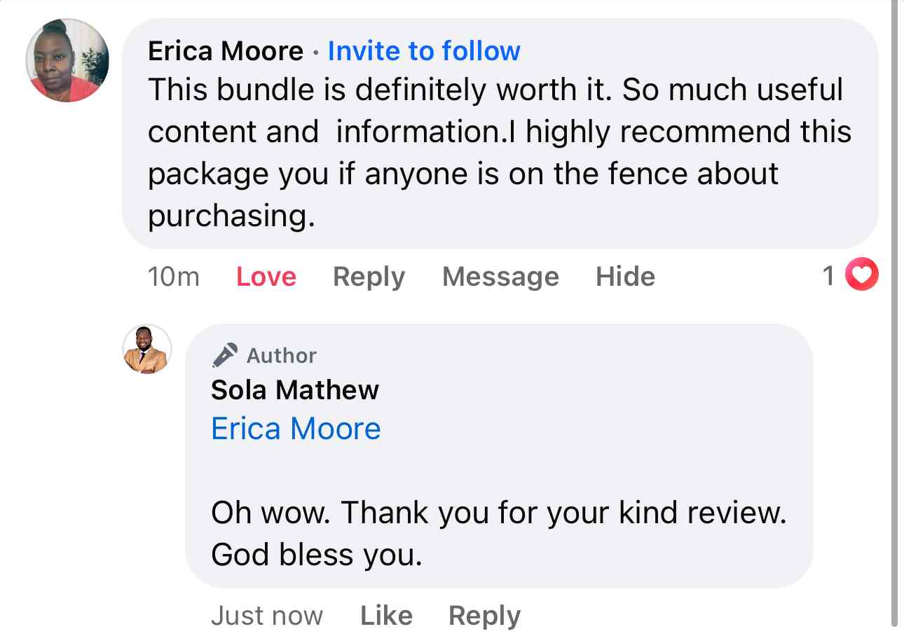 Erica testimonial